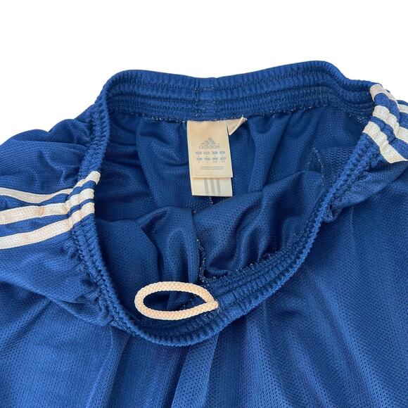 Vintage Adidas Navy Blue Pink Basic Side Stripe Athletic Running Womens Shorts L - Picture 4 of 15